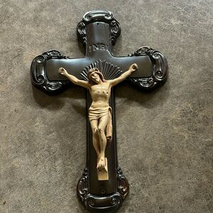 Antique European Crucifix- Beautiful Patina